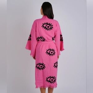 The Cheryl - 100% Turkish cotton - pink with black eyes